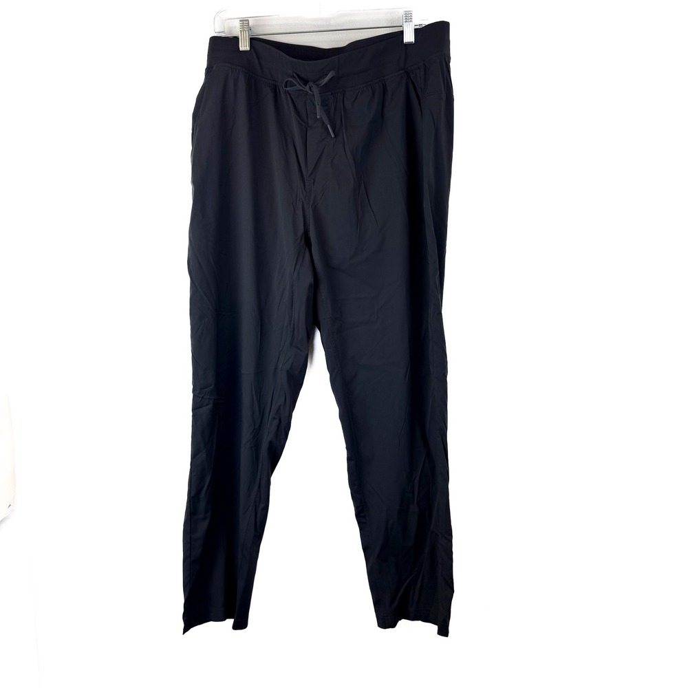 Lululemon Mens Black Tapered Athletic Jogger Pants Size XL Drawstring Waist